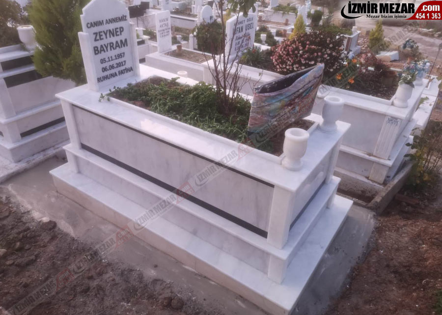 Demirciköy mezarlığı mezar yapımı